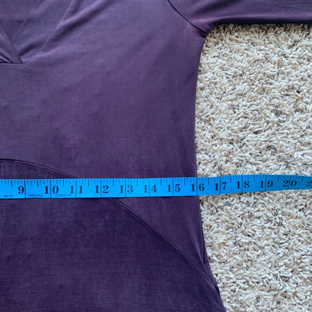 Anthropologie Dolan Left Coast Toute Dress Purple Pockets VNeck  XXSPetite NWOT - Picture 8 of 13
